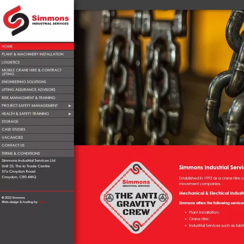 simmons website screen grab image